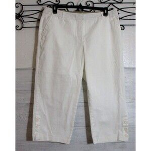 Mountain Lake Capri Pants Women's Size 16 White Tapered Leg